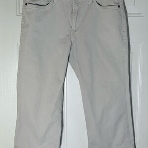 Women’s Lucky Brand Cream Twill Crop Pants High Rise